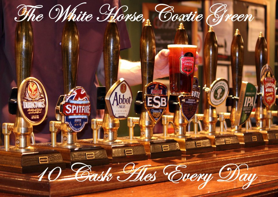 10 cask ales on tap